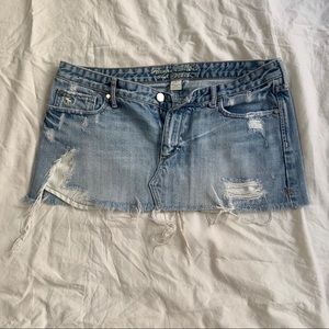 VINTAGE A&F DENIM MINI SKIRT